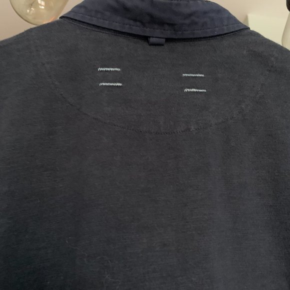 Descendent of Thieves Blue and Green Block Print Collared Shirt - Picture 5 of 5